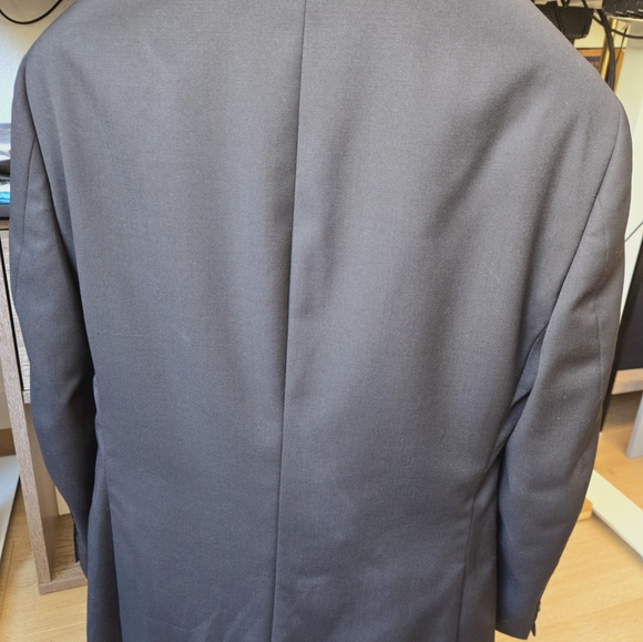 Bonobos Daily Grind Suit Pants 30w & Daily Grind Suit Jacket 36s Black Slim - Picture 5 of 7